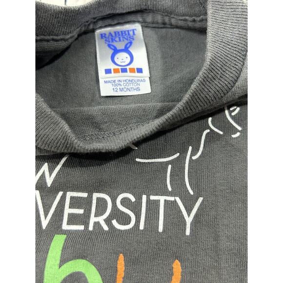 Rabbit Skins Stock Show University Baby T-shirt 12 Months Gray Western - Picture 3 of 3